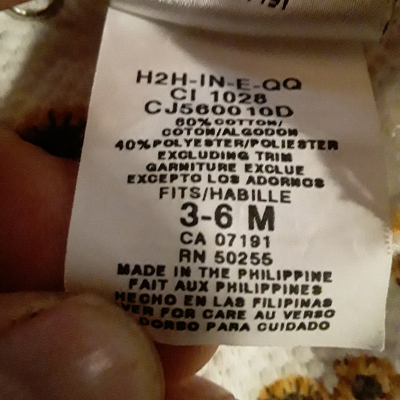 MiniTogs Vntg Baby3-6M 2Piece Overall/Longsleeve - Picture 14 of 16